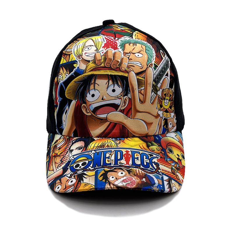 One Piece Kinder Baseballpet Met Geprint Polyester Zonbescherming Voor Zomer Buitengebruik