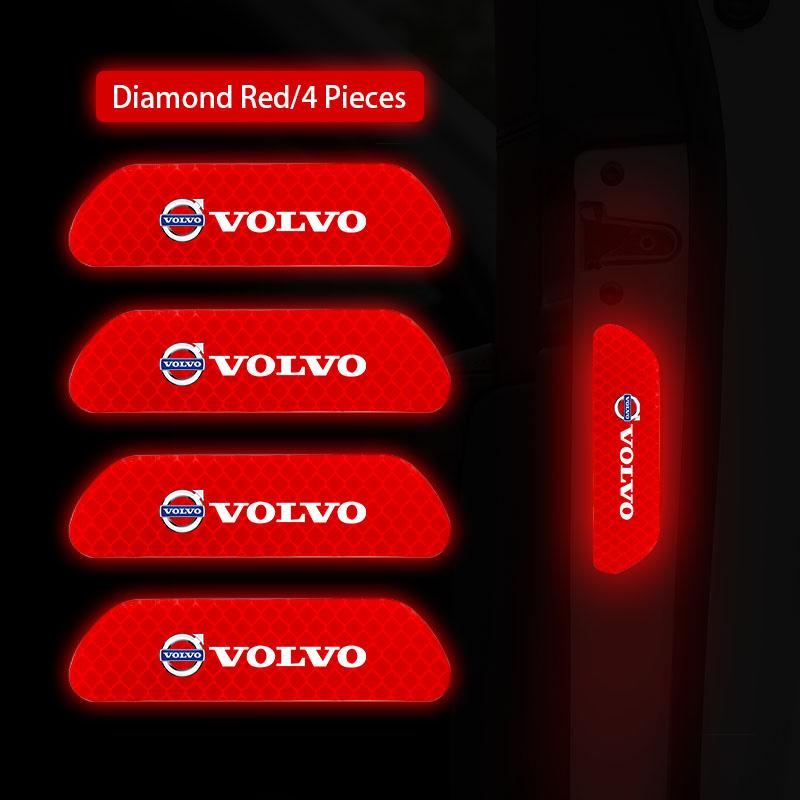 Car Door Reflective Sticker Night Light Warning Decal For Volvo XC90 V90 V60 XC60 V40 S80 S60 S90 C40 XC40 V70 XC70 C30 C70 EX90 FE3