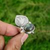 Frauentags-Sale 925 Silber Ovaler Labradoritstein Stapelbarer Versprechen Vogel Ring