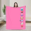 Kpop Music Band Coral Fleece Plush Throw Blanket Hopes Cartoon Blanket for Sofa Office Lightweight Bedroom Quilt