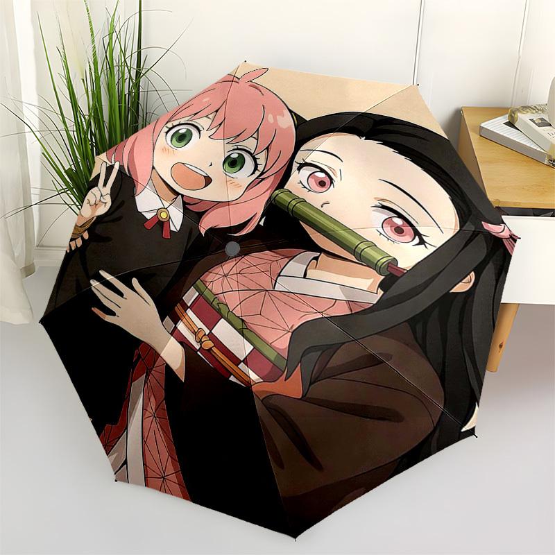 1pc Anime Characters Umbrella - Automatic Opening with Portable Folding Design, 8-Bone Iron Frame Outdoor Umbrella for Anime Fans, Travelers, Daily Us