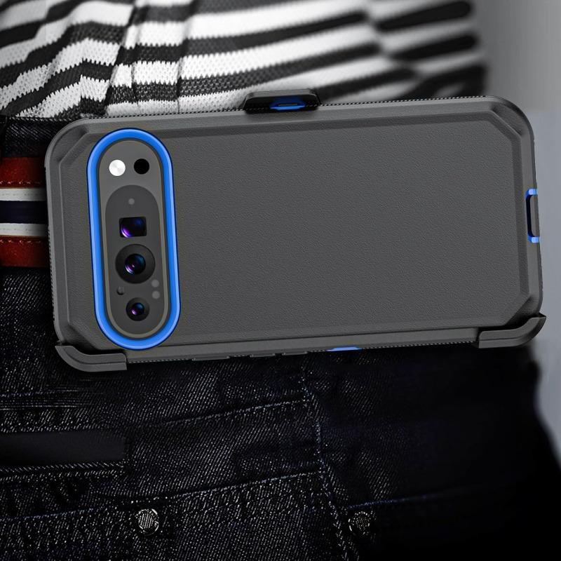 Premium Militair Kwaliteit Robuuste Telefoonhoes voor Google Pixel 10 9 8 Pro XL met Clip Hard Schokbestendig Pantser Beschermer Cel Cover