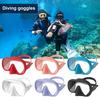 Swimming Goggles with Tempered Glass Lens High Clarity Anti-fog Ergonomic Adjustable Design Underwater Goggles Swim Glassses