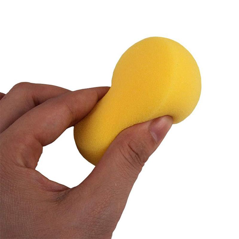 10Pcs Children'S Painting Round Synthetic Watercolor Artist Sponges For Painting Crafts Pottery Yellow Round Cake Sponge