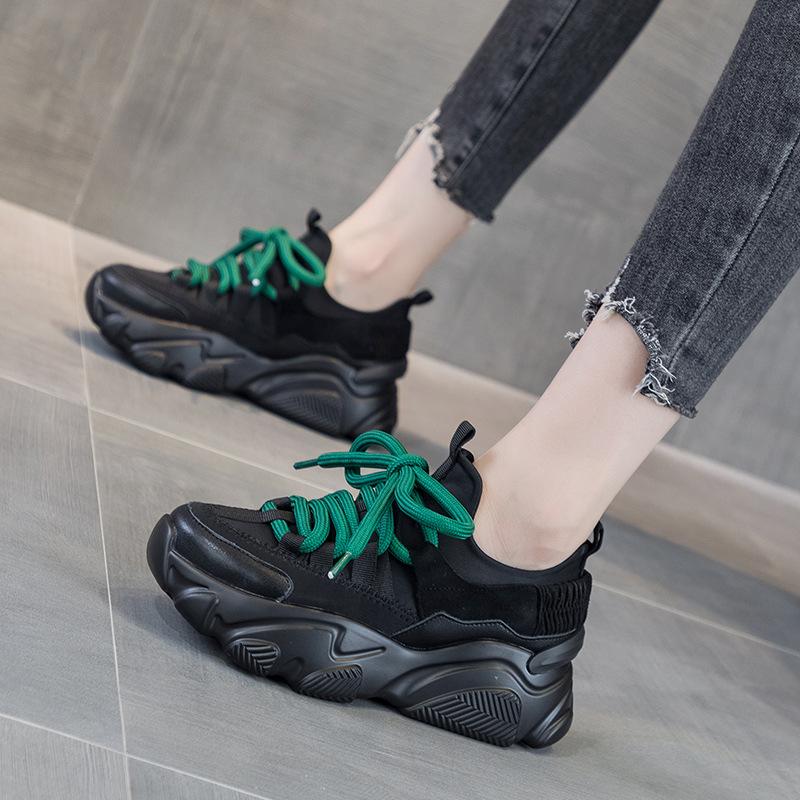 Chaussures à plateforme Baskets Femmes Nouvelles Semelle Épaisse Respirantes Chaussures de Sport Décontractées Chaussures de Luxe de Créateur pour Femmes Zapatillas De Mujer