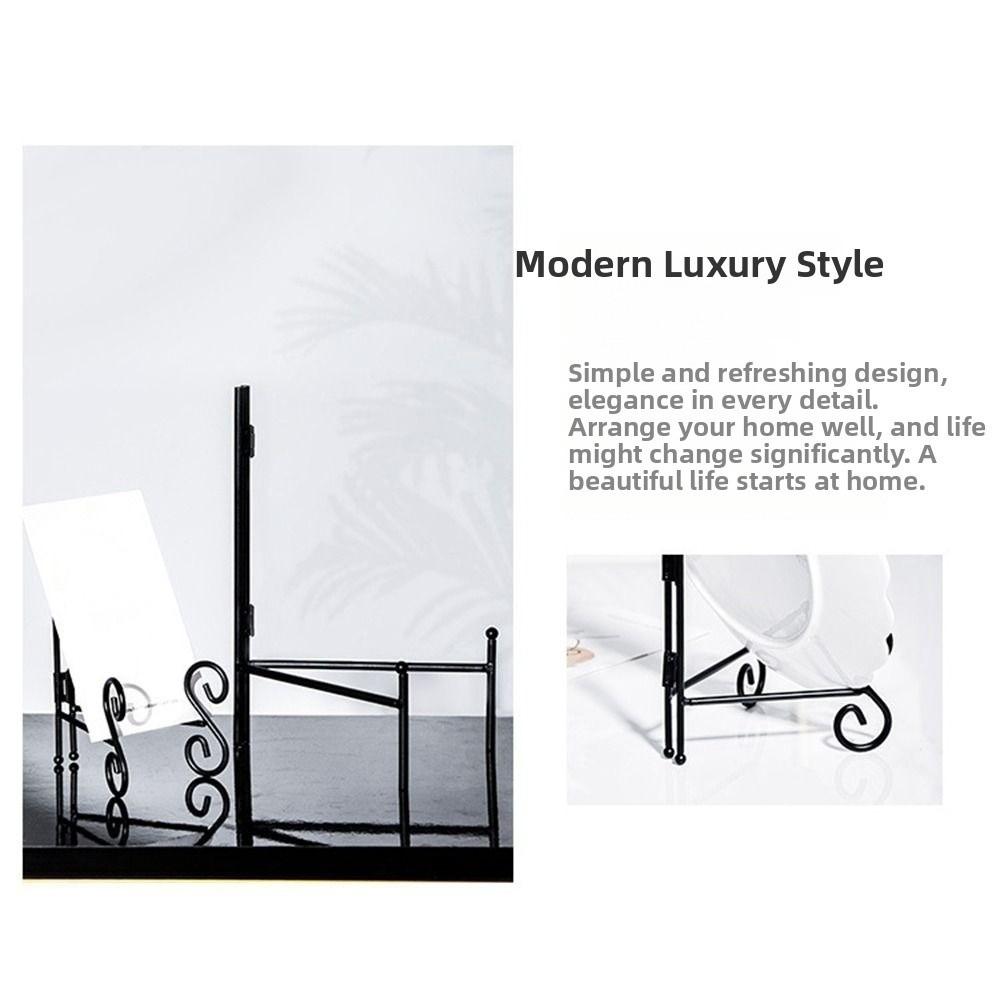 Iron Display Stand Foldable Metal Easel Rack Durable Book Holder  Home Decoration