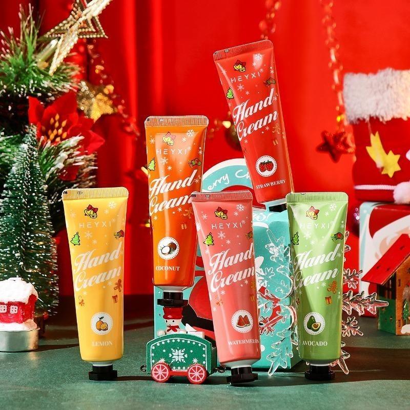 Kerst Handcrème Set van 5 Hydraterend en Hydraterend Houdt Uw Huid Zacht en Glad Geschikt voor Koud Weer Voor Alle Huidtypes Perfect Kerstcadeau