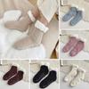 Fuzzy Warm Slipper Socks for Women Cozy Fluffy Fleece Lined Home Floor Socks with Grippers Winter Soft Thermal Sleep Socks
