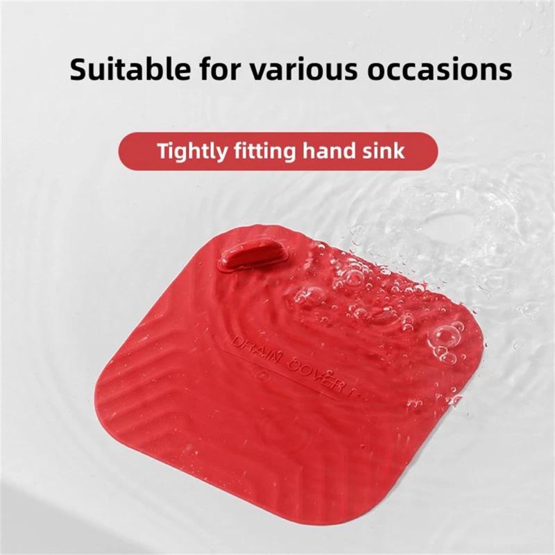 Hair Catcher Bathroom Floor Drain Deodorizer Insect-proof Cover Deodorizing Silica Gel Pad Sewer Seal and Odor Prevention