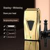 Men's Dual-Net Electric Shaver for Dry/Wet Use with Whitening Function