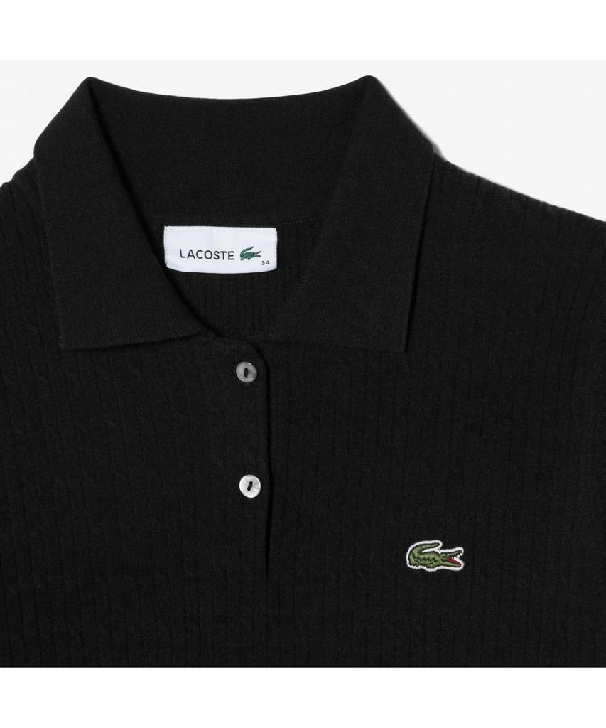 Lacoste Women'S Cable Short Sleeve Sweater Dress Ef382E-55G 031
