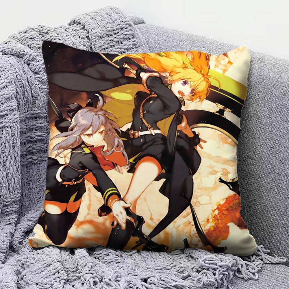 Seraph Of The End Anime Pillow Covers, Home Sofa Cushion Covers And Aecorative Custom