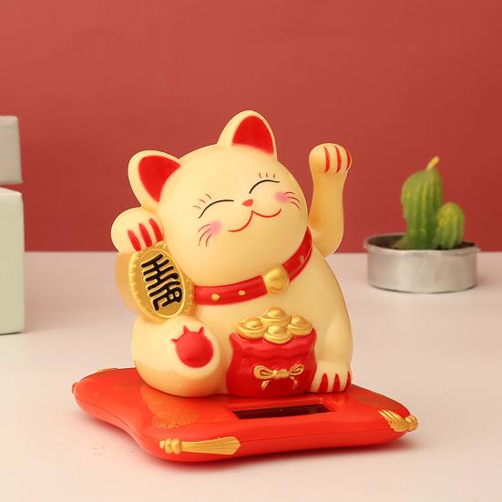 Convenient Lucky Cat Decor Eco-friendly Welcoming Cat Lucky Symbol
