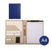 Multifunctional File Folder A4 Document Clipboard Folder with Calculator Pen Slot Card Holder Portfolio Folder with Documents Clip for Business Office