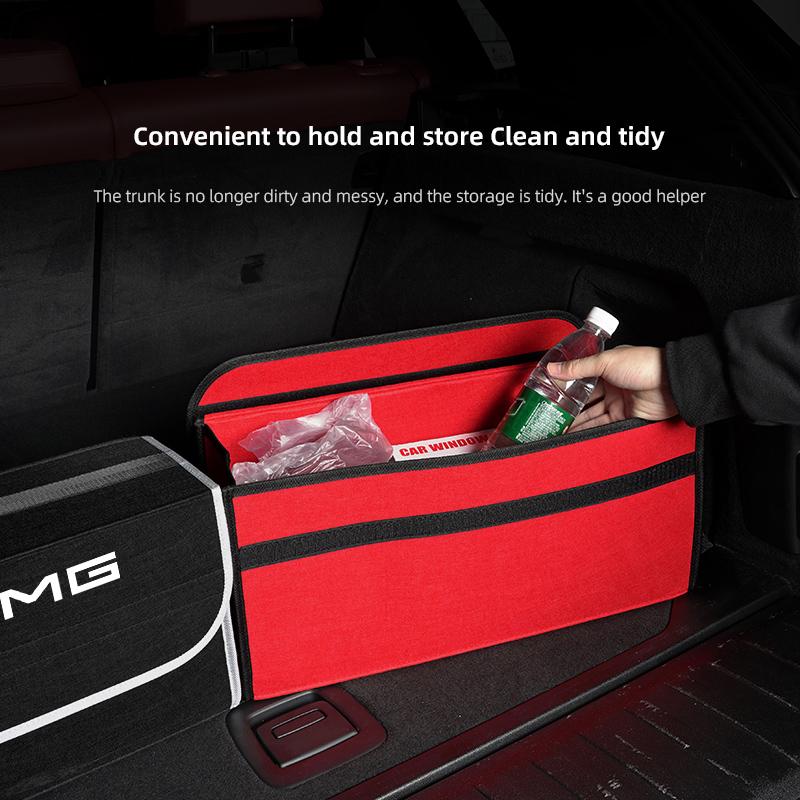 Best-seller Car Trunk Organizer Bag Folding Tidying Box Storage Valve cap For Mercedes Benz AMG W206 W204 W205 W212 W213 W221 W LR5