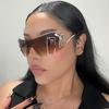 Lunettes de soleil Cross-Border Spirit Snake 2023: Tendance Y2K Millénaire Style Européen & Américain