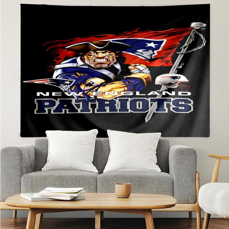 New England Patriots Gear Tapestry Accessories Playroom Tapestry, for Bedroom,Livingroom, Dormitory Room Wall Decor Fan Birthday Gifts