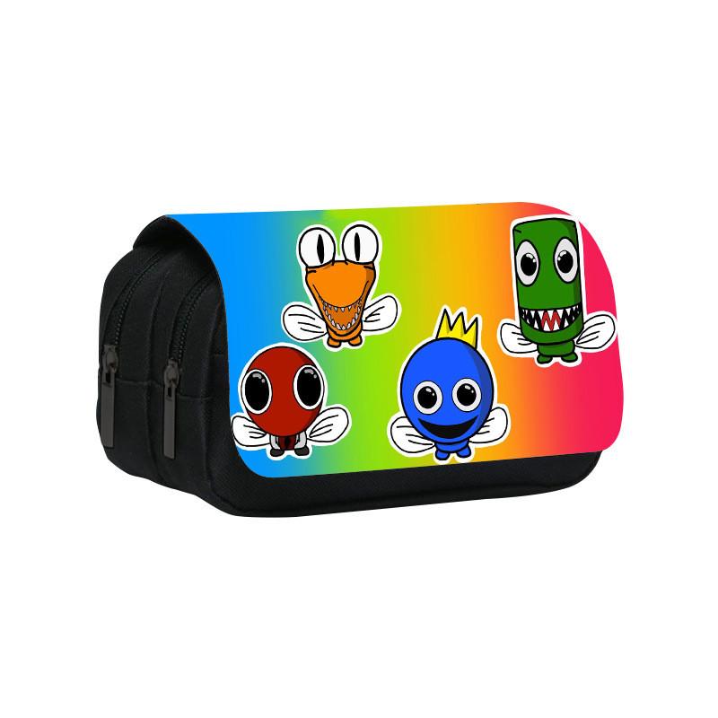Trousse cu Strat Dublu Rainbow Friends cu Capacitate Mare pentru Studenți și Copii
