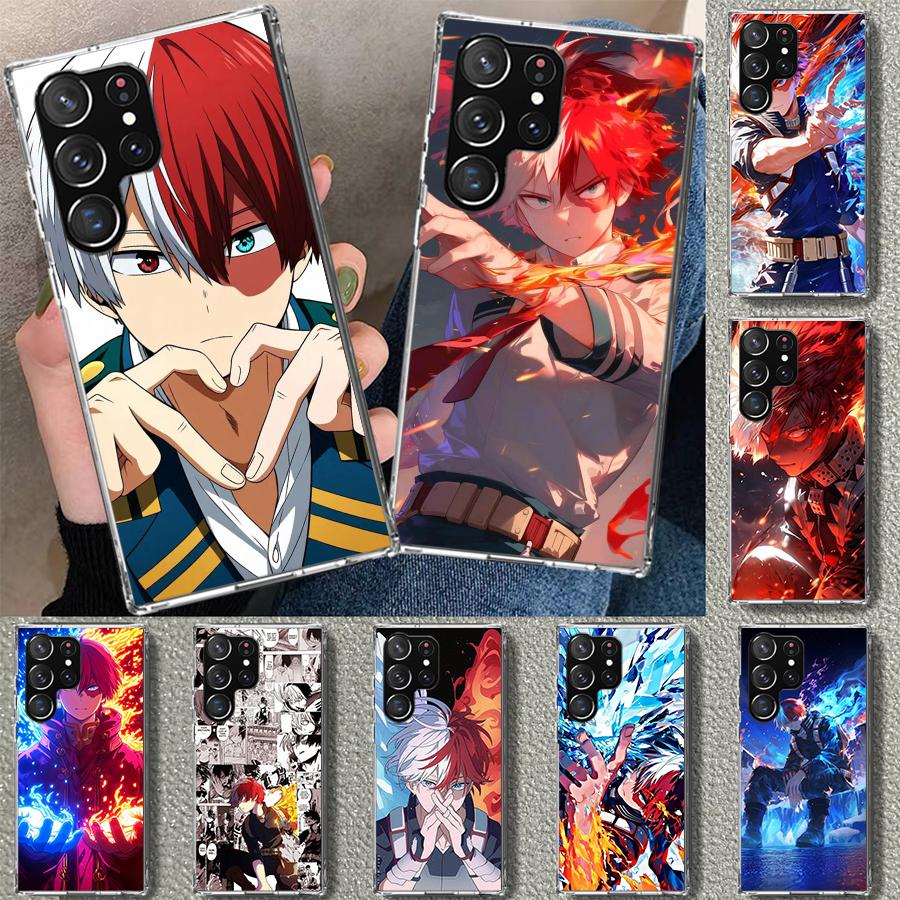 Todoroki Shoto MHA My Hero Etui na Telefon Pokrowiec dla Samsung Galaxy S26 S25 Edge S24 S23 Ultra S22 Plus S21 FE S20 + Art Spersonalizowane F
