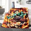 1pc Demon Slayer4 Blanket, Gift, for Men and Women, Soft Blanket, Good for Sofa Bed Couch Travel, Lightweight Flannel Blanket
