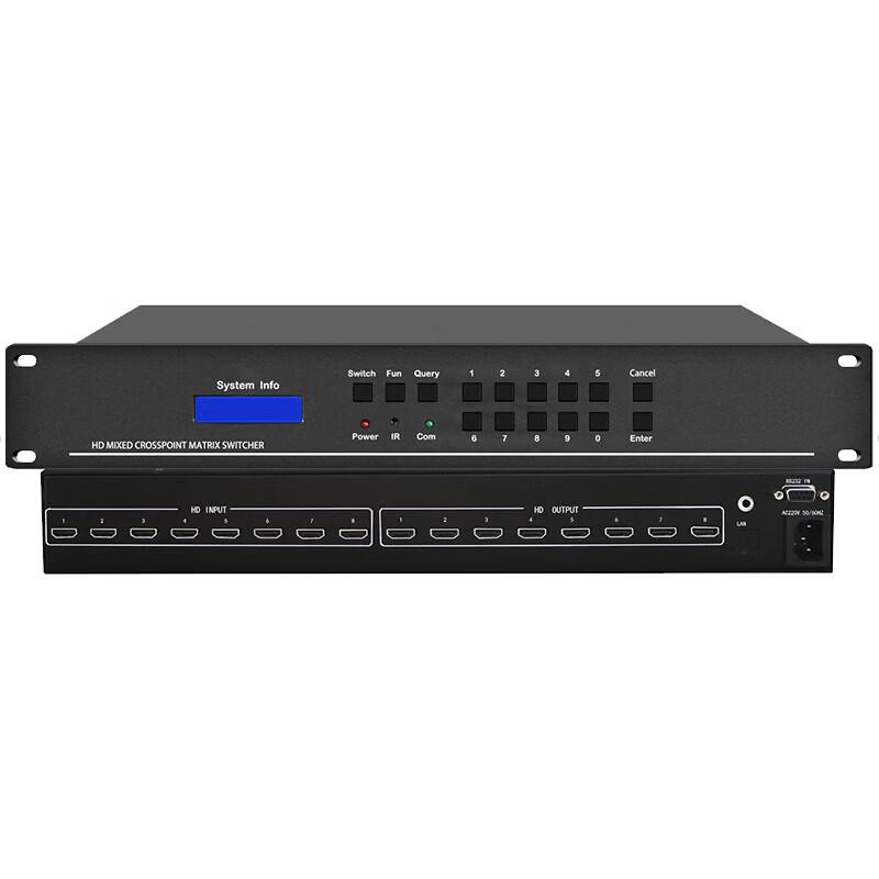 LINGXIDA Conference Room 8x8 Video Matrix Processor (CN Version)