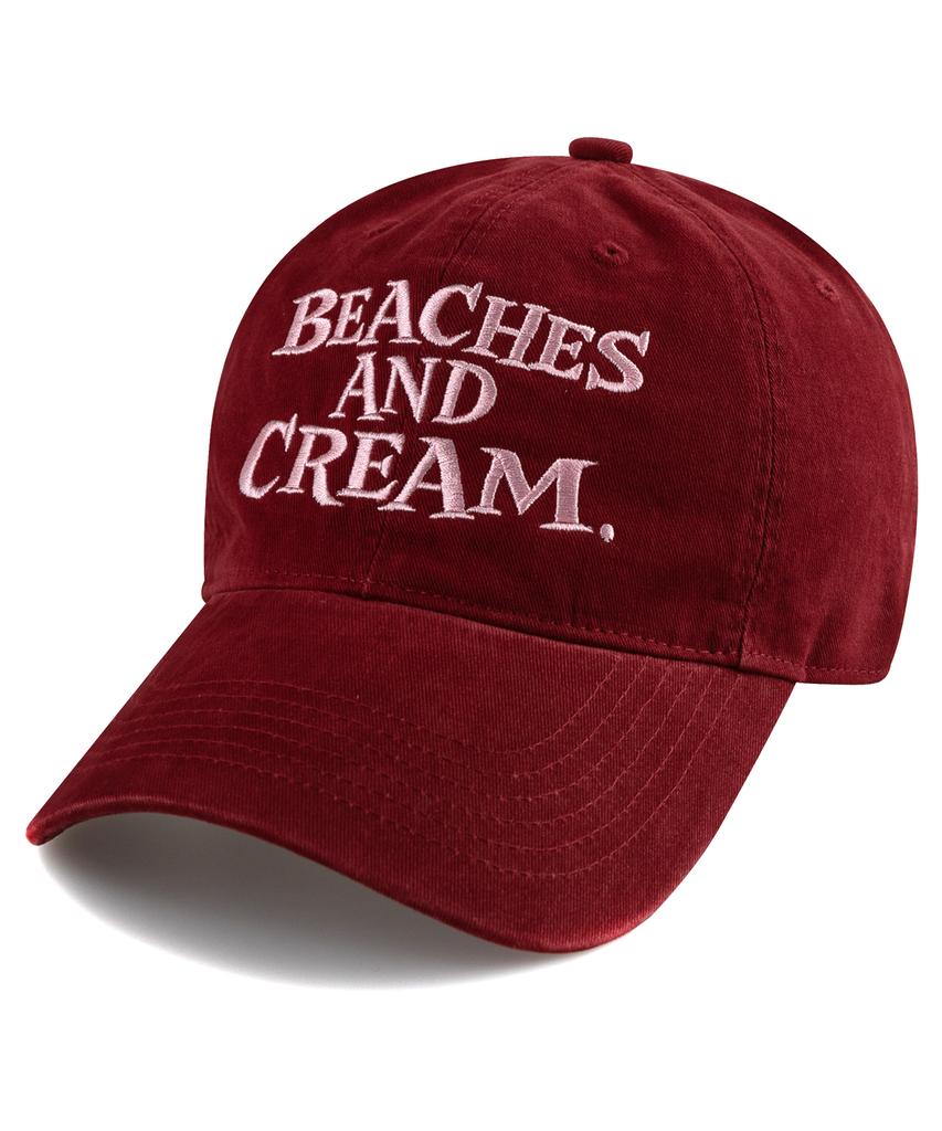 Bichiseuaenkeulim Big Logo Cation Ball Cap-Red Wine