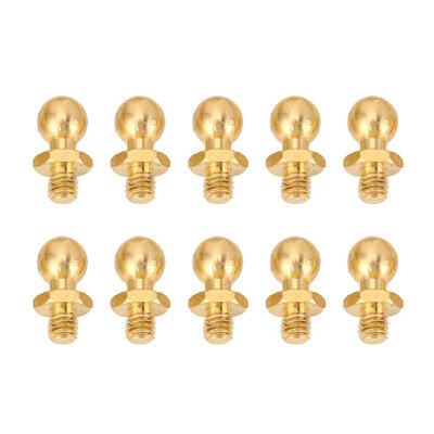 10 Pcs M3 Ball Head Screw Brass Fixing Spherical Screws for 110 124 118 Model Car