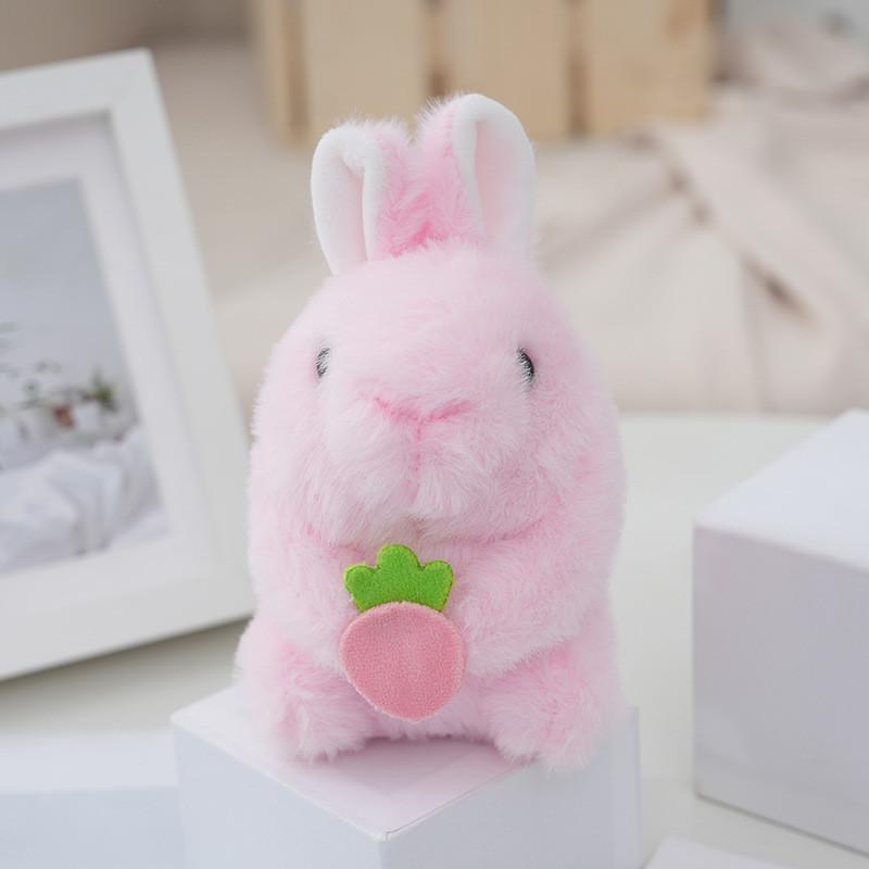 Adorable Plush Electric Bunny Realistic Walking Talking Ear-wiggling Long Fur Toy