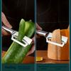 1 Stück Robuster Edelstahl-Gemüseschäler mit ergonomischem Griff - Dicke Klinge für Kürbisse, Karotten, Kartoffeln | Lebensmittelecht, Langlebig, Küche