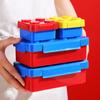 Colorful Blocks Splicing Lunch Box Portable Sealed Children Student Bento Containers Microwave Dishwasher Safe Freezer Leakproof