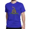 Herren Damen T-Shirts Tritt mich nicht! Amerikanische Freiheit oder Tod Freizeit Reine Baumwolle T-Shirts Gadsden Flagge T-Shirts Rundhals Kleidung