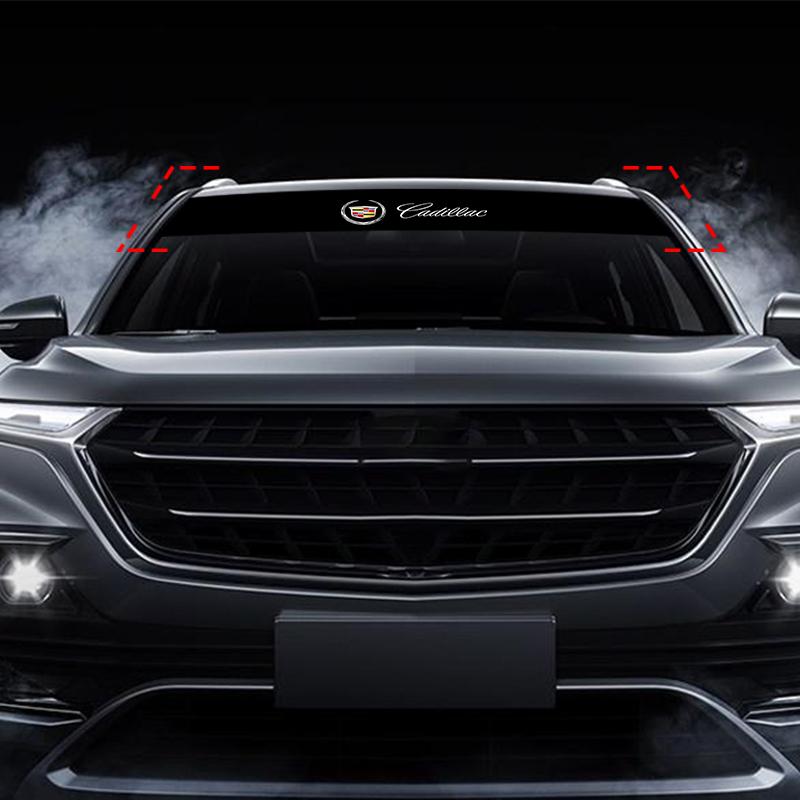 Car Front and Rear Windshield Reflective Stickers For Cadillac CT5 CT6 CTS Seville ATS CT4 XTS Celestiq Ciel Escala SRX XT4 XT5 XT6 EV XLR Elmiraj EXT