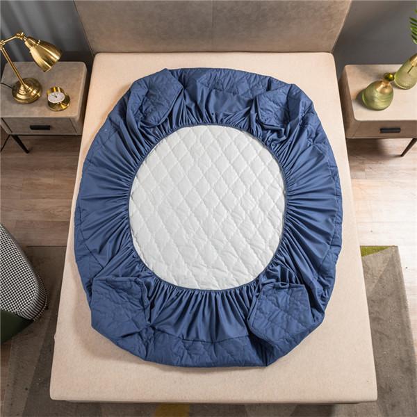 Waterproof Bed Cover Quilted Embossed Mattress Protector Waterproof Fitted Sheet Anti-mite Mattress Pad Bedspread (No Pillowcase)