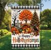 1D Flat Printing Garden Flag, Thanksgiving Halloween Christmas Flax Garden Flag, Holiday Yard Banner, Fall Decor, Garden Flag
