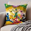M-Mächtige M-Morphin Power Rangers Kissenbezug Milbenabweisender Kissenbezug Unsichtbarer Reißverschluss Seidiger Kurzplüsch Sofakissenbezug