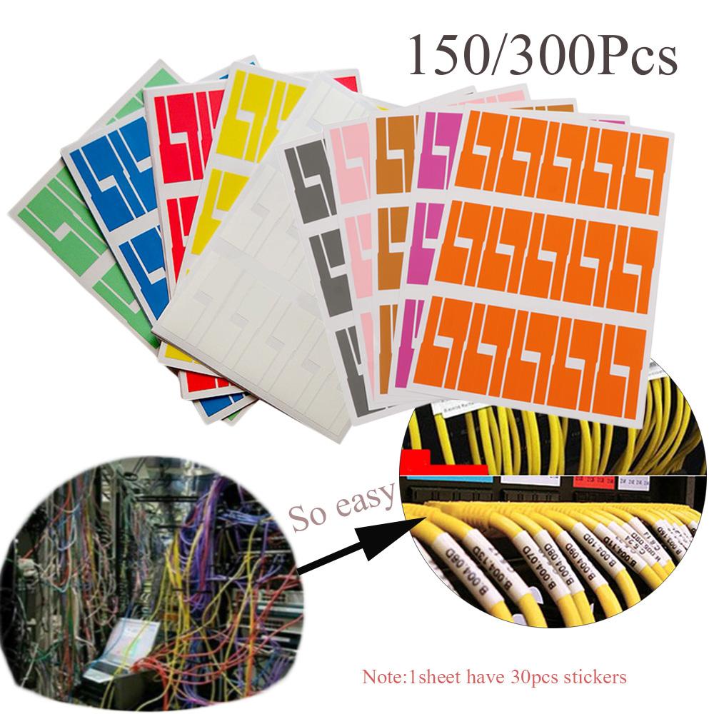 Self-adhesive Wire Marker Tool Network Identification Tags Fiber Organizers Stickers Cable Labels