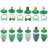Dog Top Hat Collar Holiday Shamrocks for Small Medium Girl Dogs Cats Dog Collar Necklaces Kerchief Costumes