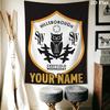 Custom Name Sheffield Wednesday Wall Tapestry Aesthetic Wall Hanging Printed Fabric Blanket Decorative Tapestries for Bedroom Living Room Home Decor