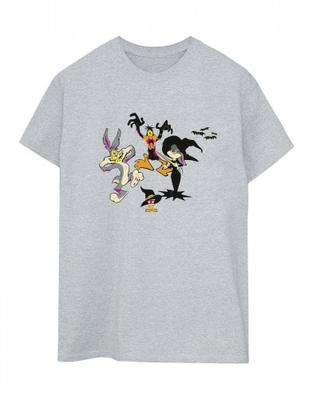 Damen Halloween Freunde Baumwolle Boyfriend T-Shirt