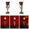 Resin Skeleton Hand Gothic Style Halloween Decor Valentine's Gift Skull Candlesticks Home Decor