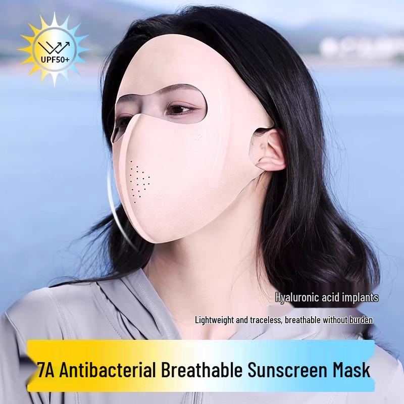 2025 Women's 3D Stereo Full Face Sunscreen Mask - Anti-UV, High-Value Facekini for Summer