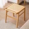 Modern Furniture Rattan Stool Bedroom Dressing Chair Living Room Sofa Footstool Leisure Creative Square Stool Home Accessories