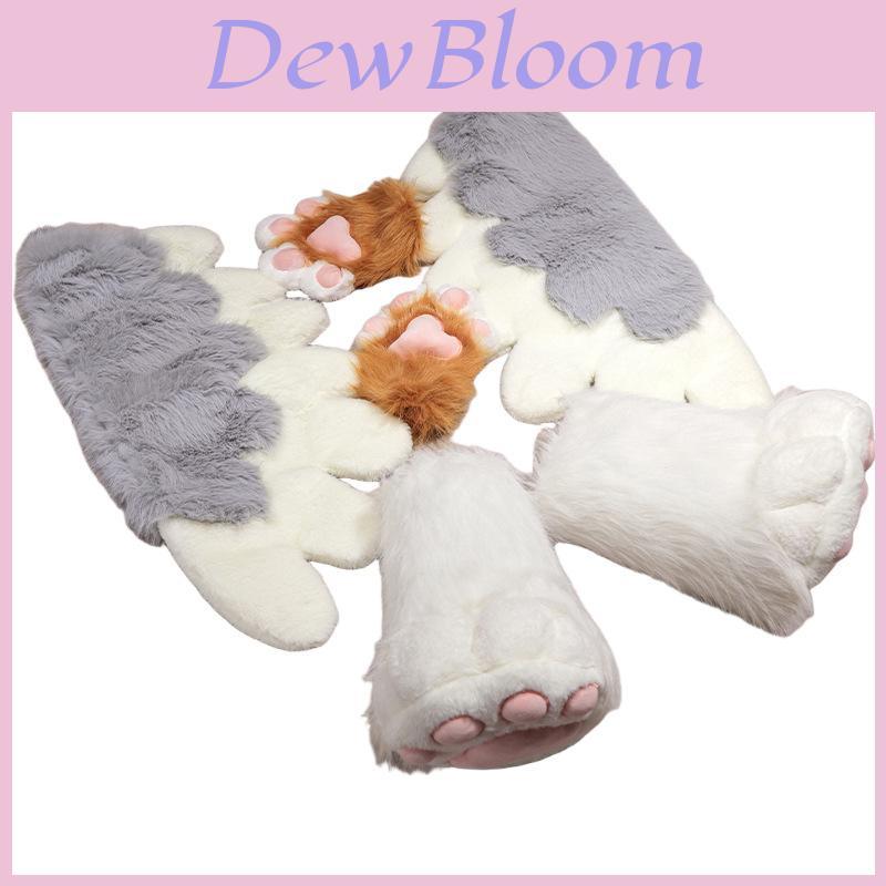 Katzenkralle Plüschhandschuhe Stiefel Flügel Für Winterliche Wärme Anime Tier Cosplay Mädchen Geschenk