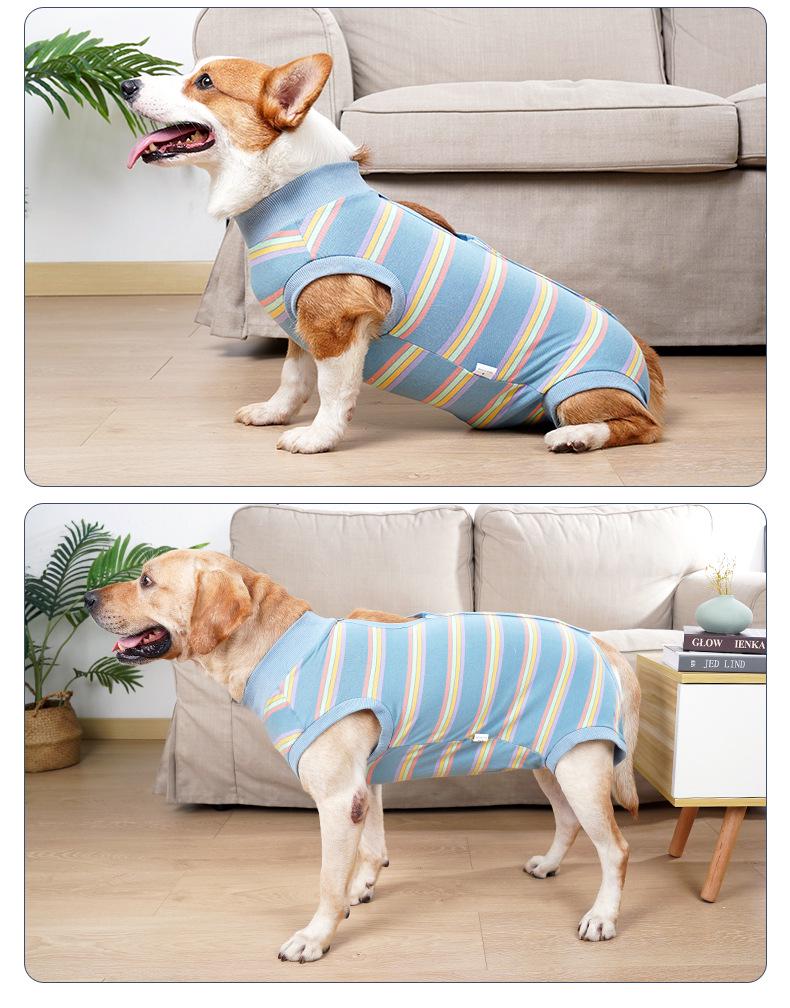 Cross-Border Pet Supplies: Velcro Dog Clothes for Sterilization and Recovery with Urine Pad Option