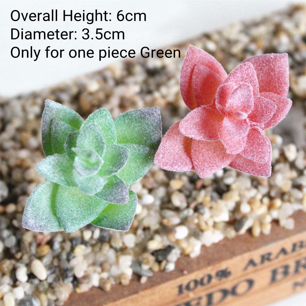 Grünes Beflocktes Künstliches Sukkulenten Pflanzen Heim Schlafzimmer Wohnzimmer Deko Kunstpflanzen DIY Blumenarrangement plante artificielle