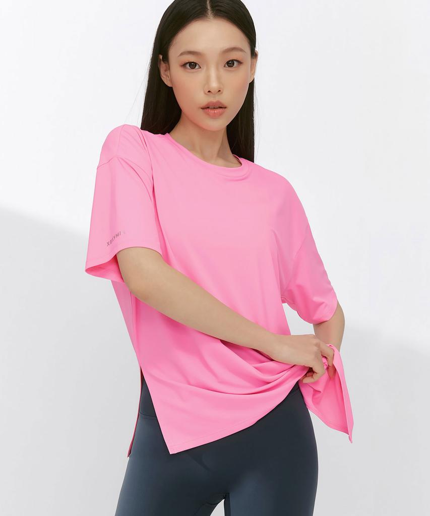 XEXYMIX Ice Feather Light 2.0 Asymmetrical Loose Fit Short Sleeve Xfk1Ts1003 (A Type)