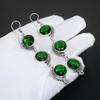 Grüner Turmalin-Edelstein, handgefertigt, 925er Sterlingsilber, Schmuck-Ohrring für Frauen, grüner Turmalin-Schmuck für Geschenke, handgefertigter Schmuck-Ohrring