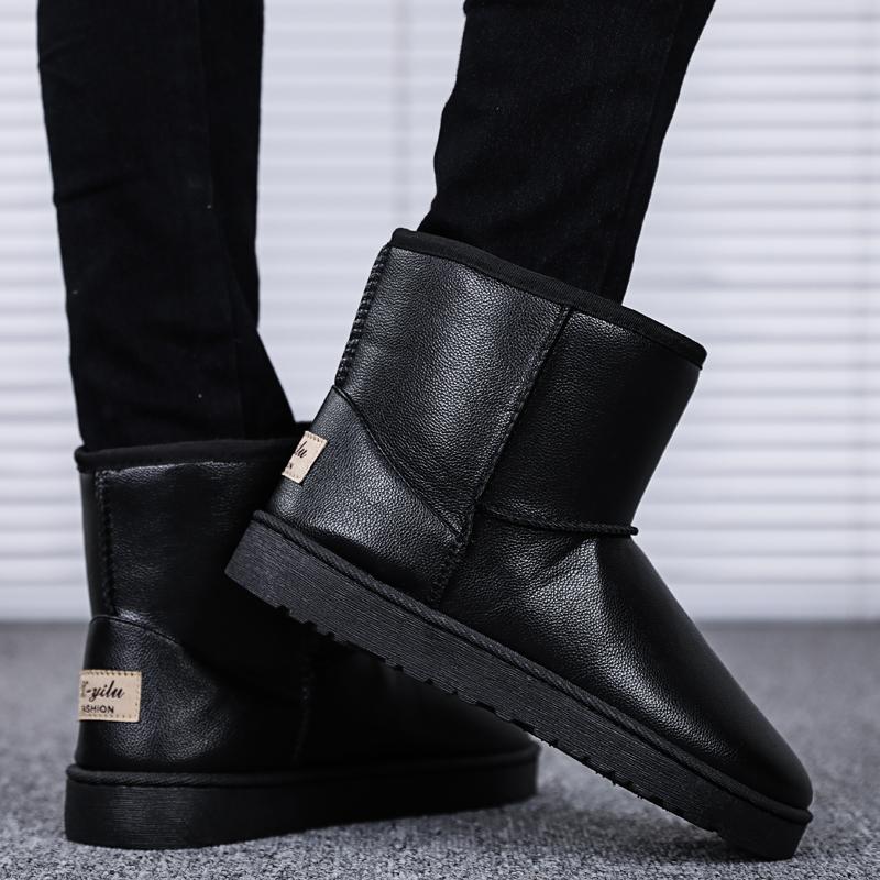 Men's Boots Winter High Quality Non Slip Boots Fleece To Keep Warm Boots 2024 New Men Winter Shoes Outdoor Waterproof Snow Boots