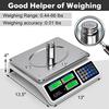 66lb Price Computing Scale Digital Commercial Food Produce Scale with Stainless Steel Large Platform Counting Function for Farm