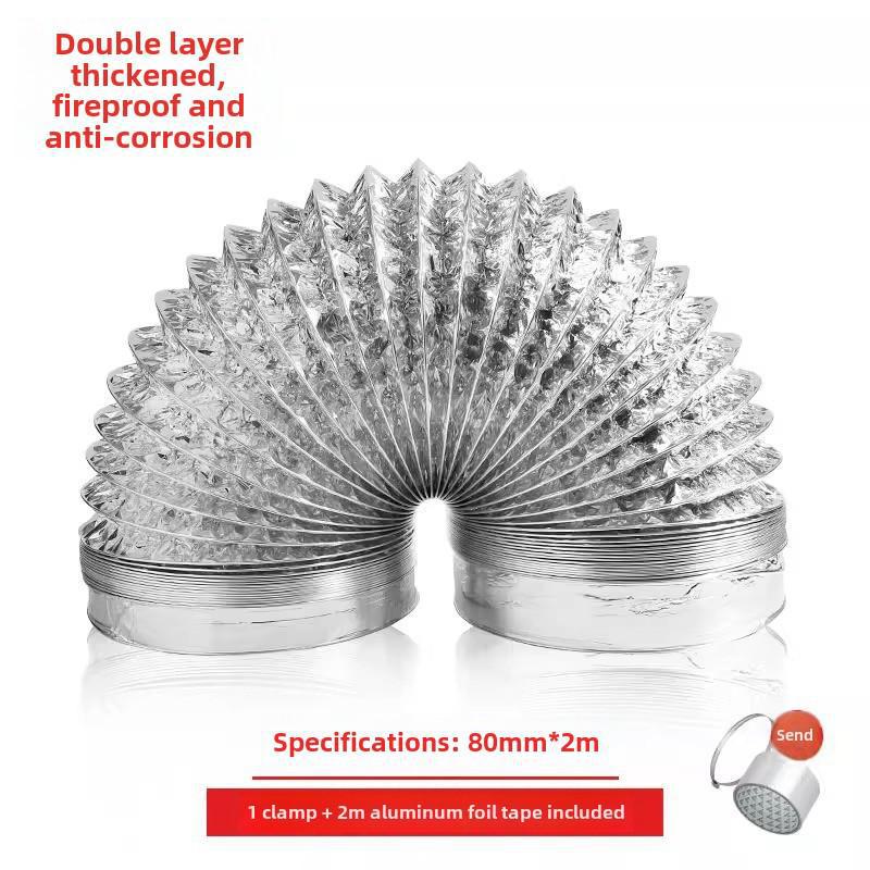 Universal Aluminum Foil Ventilation Duct for Range Hoods and Bathroom Exhausts